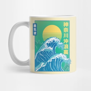 Retro Japanese Tidal Wave Mug